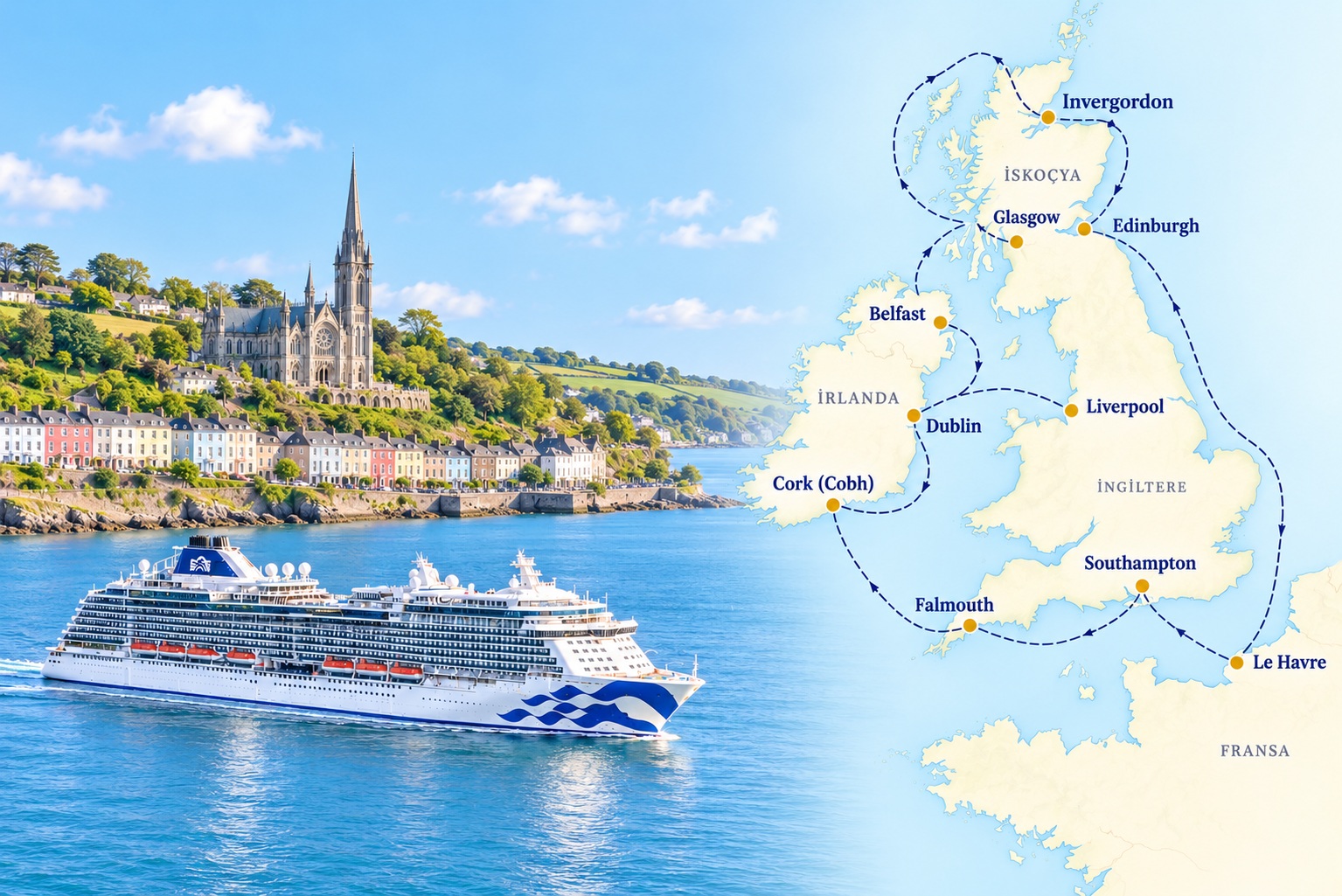 5* MAJESTIC PRINCESS ile BÜYÜK BRİTANYA