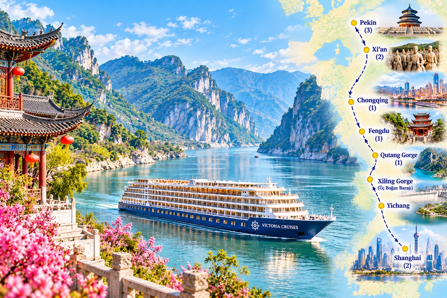 BAŞTAN BAŞA ÇİN & 5* DELUXE GEMİ ile YANGTZE NEHRİ (KURBAN BAYRAMI)