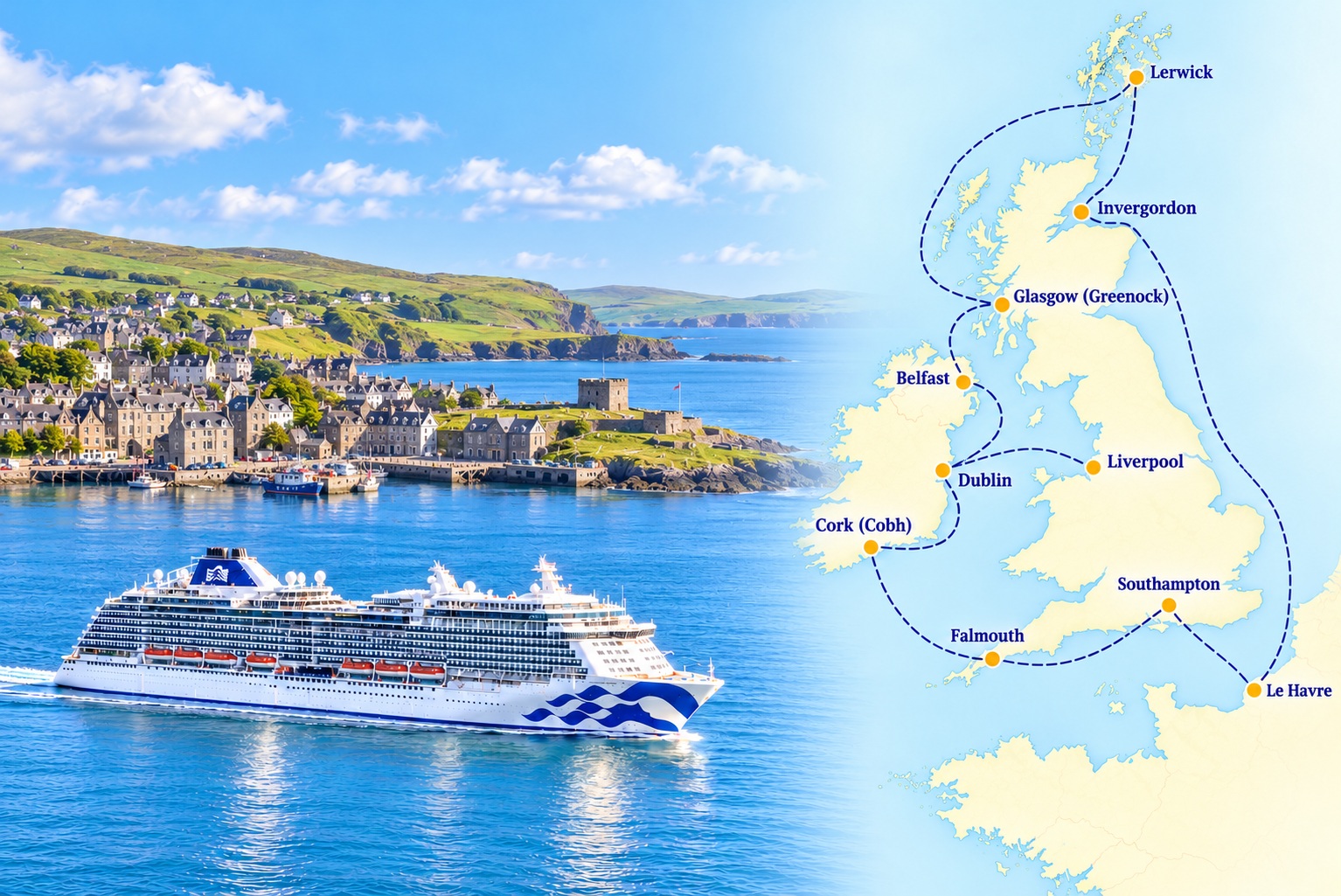 5* MAJESTIC PRINCESS ile BÜYÜK BRİTANYA