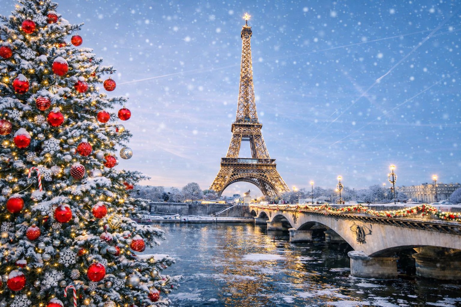 4*+ NEHİR GEMİSİ SEINE COMTESSE İLE  ‘‘NOEL PAZARLARI’NDA PARİS’’ SEİNE NEHRİ & NORMANDİYA KIYILARI