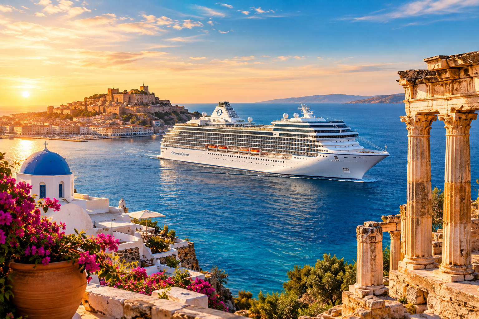 6*OCEANIA SIRENA İLE ‘’KURBAN BAYRAMI’’ GALATAPORT’TAN HAREKETLİ ÖZEL AKDENİZ ROTASI YUNAN ADALARI & AMALFİ KIYILARI & SARDİNYA