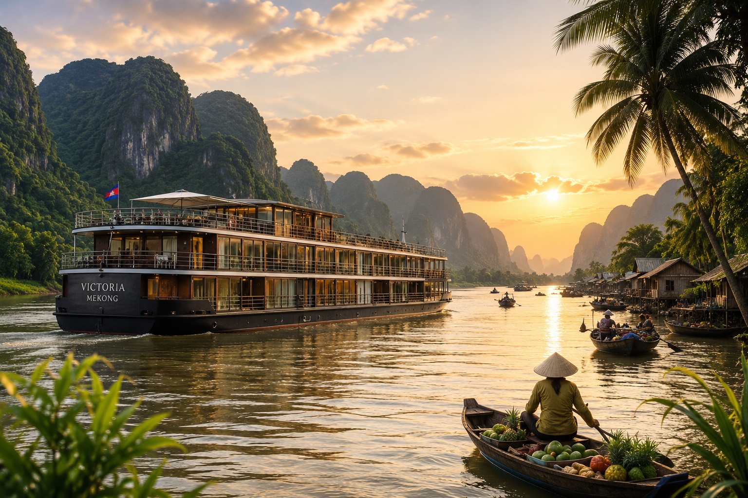 DELUXE VICTORIA MEKONG NEHİR GEMİSİ İLE  VİETNAM & KAMBOÇYA BÜYÜK MEKONG KEŞFİ