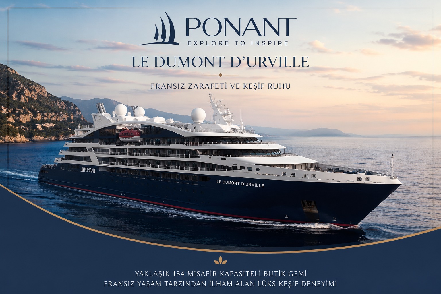6* LE DUMONT D’URVILLE ile EGE & BATI AKDENİZ