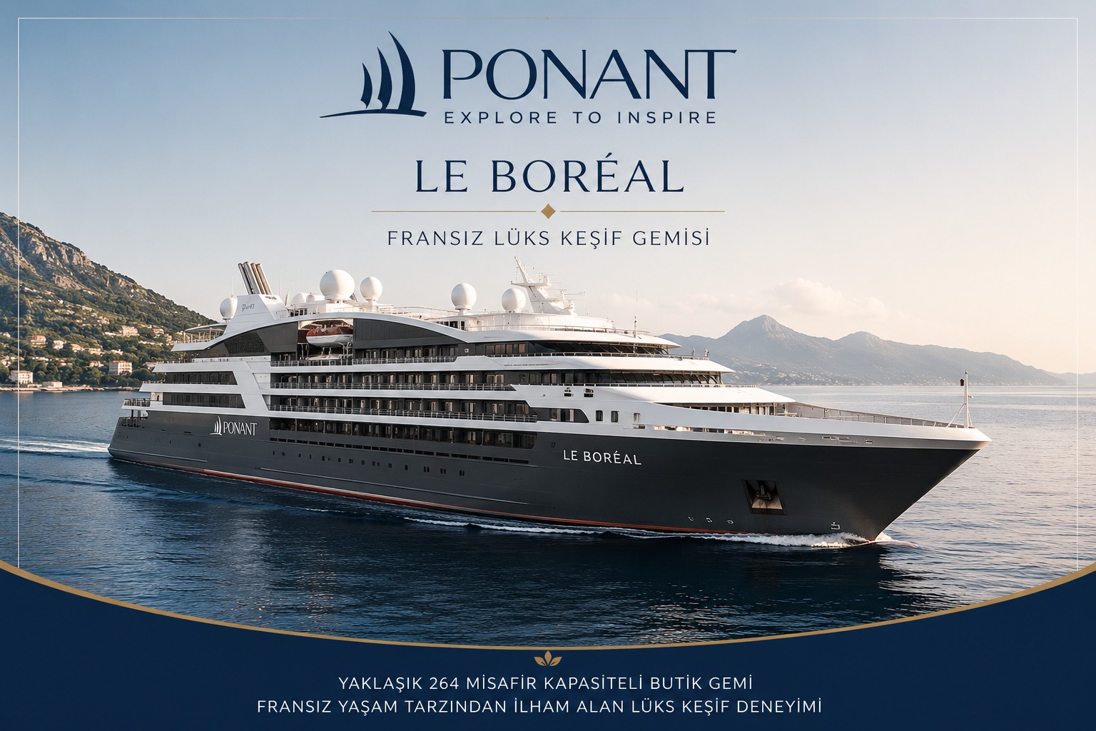 6* LE BOREAL ile EGE & YUNANİSTAN İSTANBUL GALATAPORT HAREKETLİ 